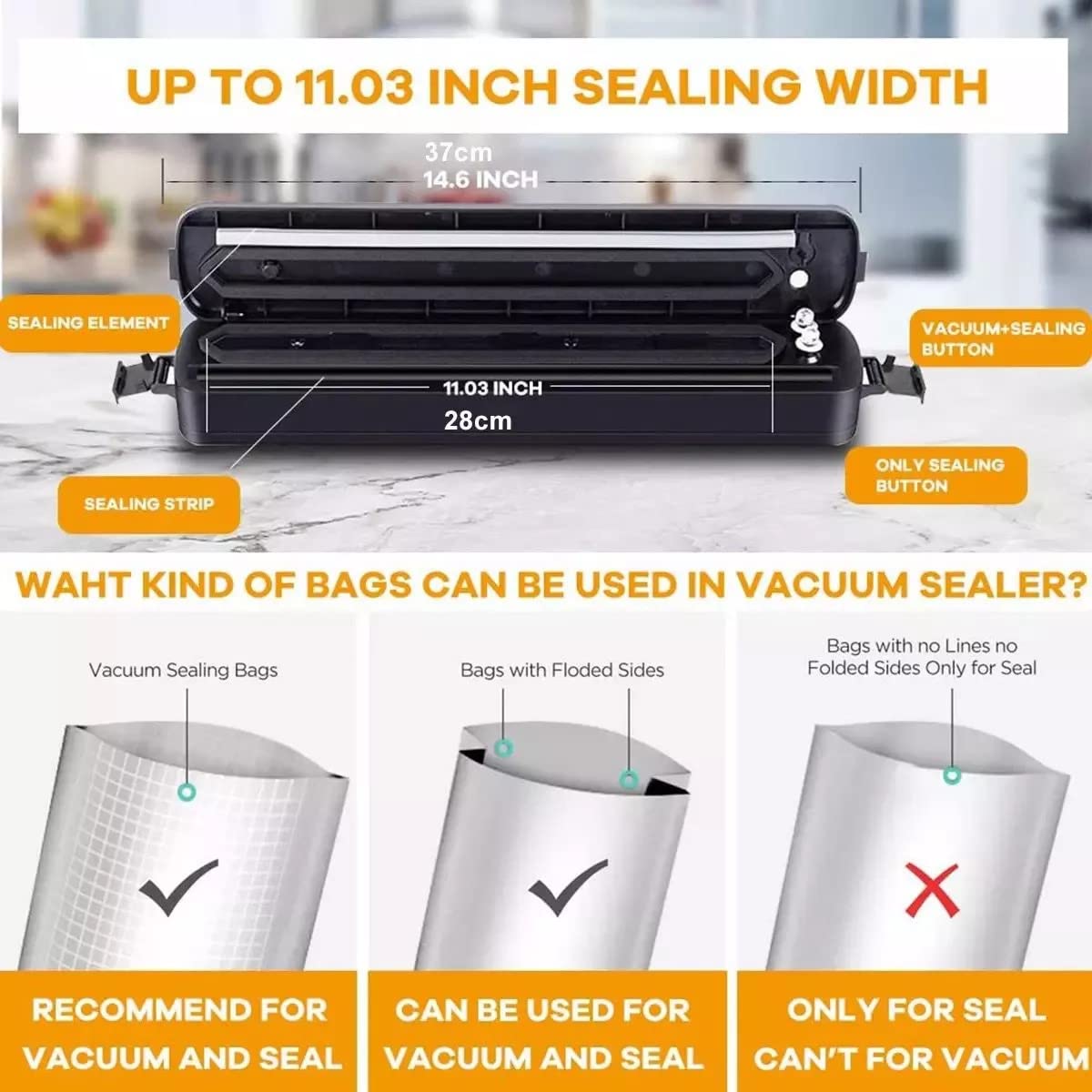 Portable Multi-functional Food Vacuum Sealer